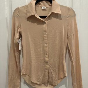 Aritzia long-sleeved collared shirt